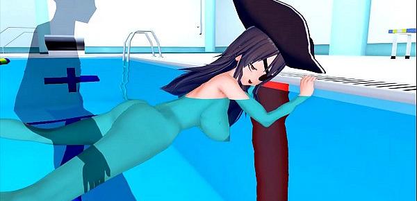  BIG TITS PIRATES SECRET TRAINING IN THE POOL 3D HENTAI 75